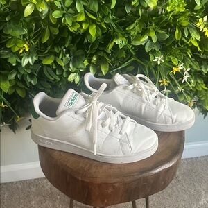 Adidas Classic White and Green Shoes